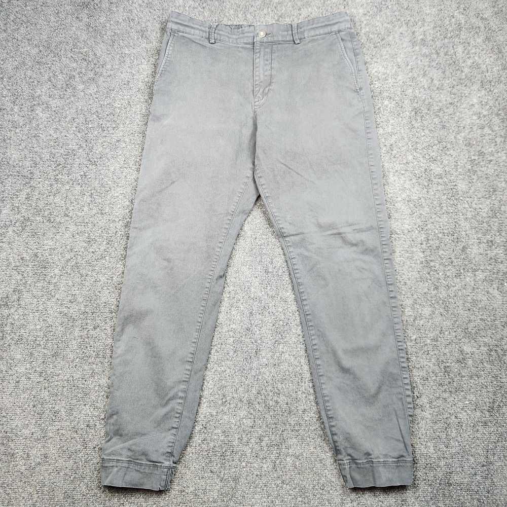 Flint And Tinder Pants‎ Mens 32 Gray Jogger Chino Elastic Waist Cuffed Casual